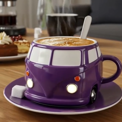 Handmade Bus Shaped Coffee Mug