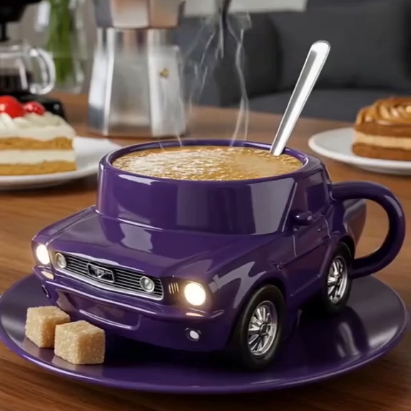 Handmade Sports Super Car Shaped Coffee Mug