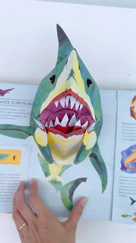 ⏰Historical Lowest Price: Save 49%-3D Prehistoric Encyclopaedia of Shark: The Ultimate Pop-Up📙HARDCOVER 