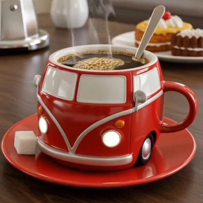 Handmade Bus Shaped Coffee Mug
