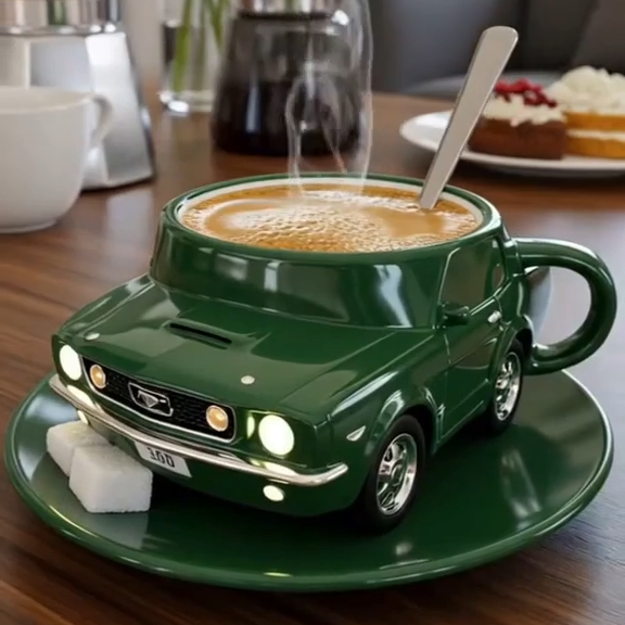 Handmade Sports Super Car Shaped Coffee Mug