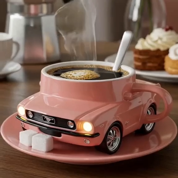 Handmade Sports Super Car Shaped Coffee Mug