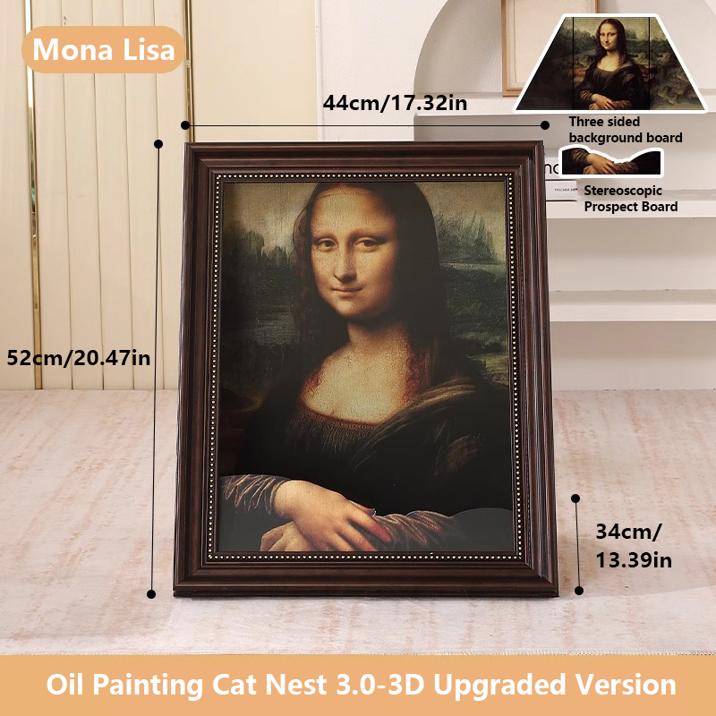 Mona Lisa Cat Bed