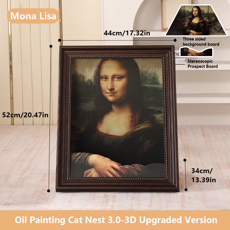 Mona Lisa Cat Bed
