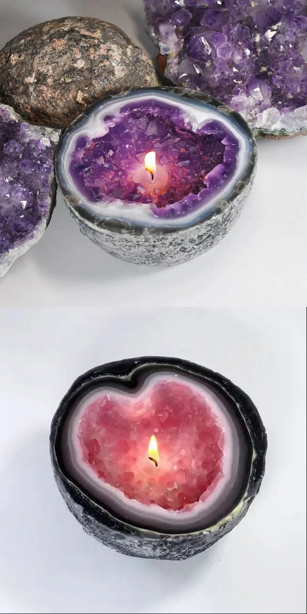 🔥Crystal Intention/Healing Energy Candle
