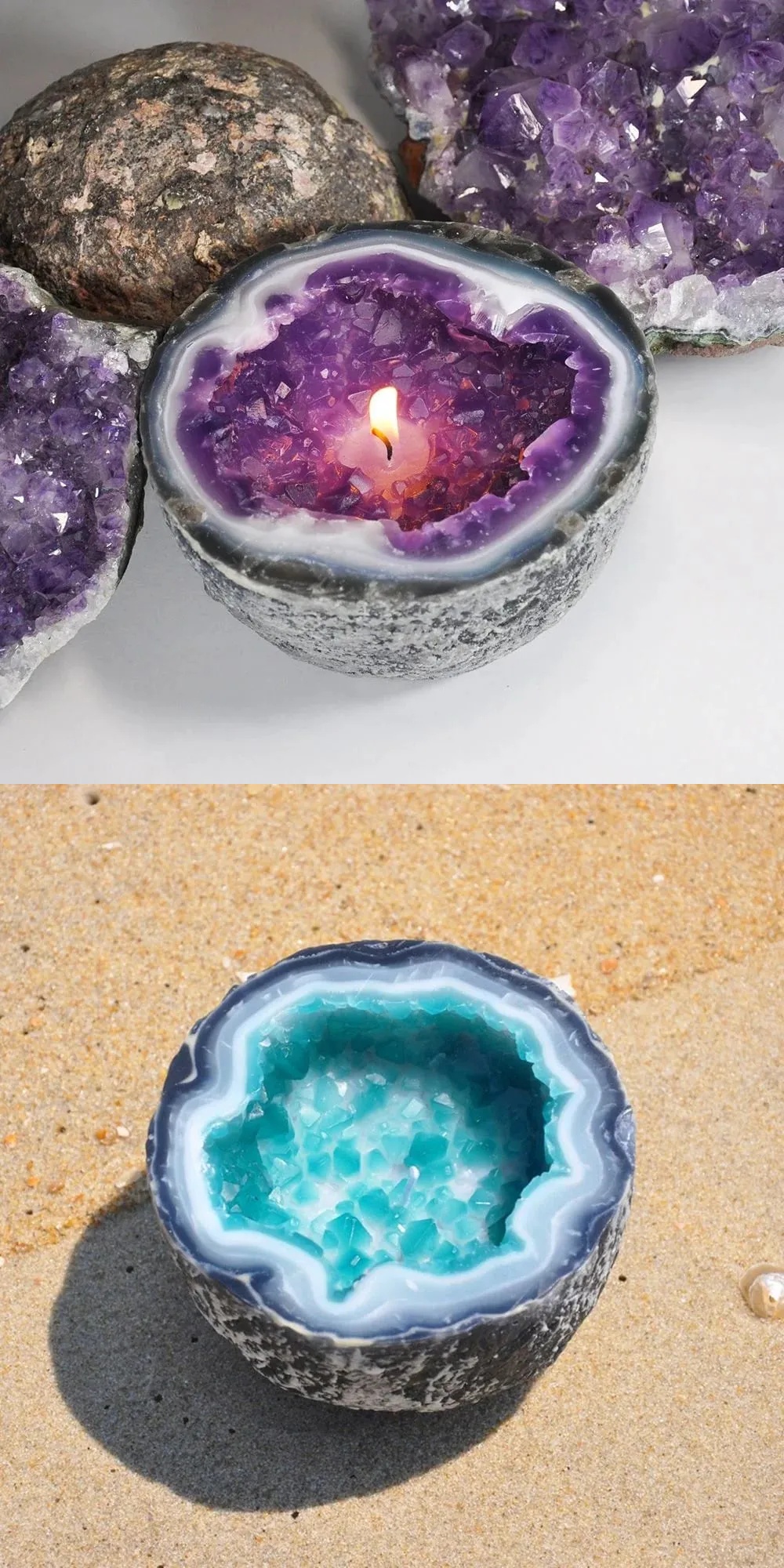 🔥Crystal Intention/Healing Energy Candle