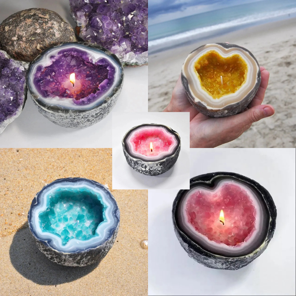 🔥Crystal Intention/Healing Energy Candle