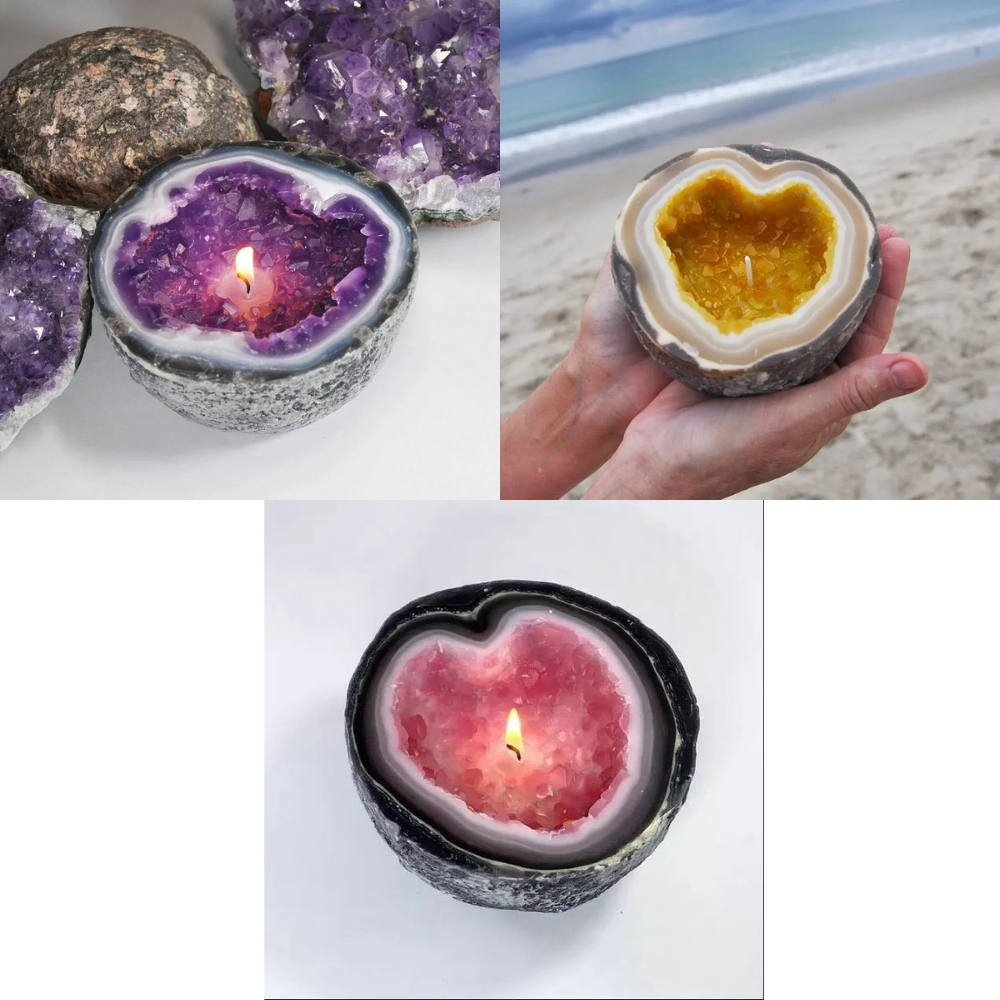 🔥Crystal Intention/Healing Energy Candle