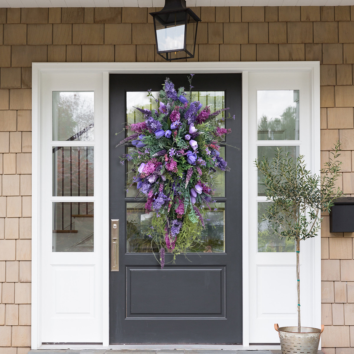 Spring Front Door Swag-Rustic Home Decor