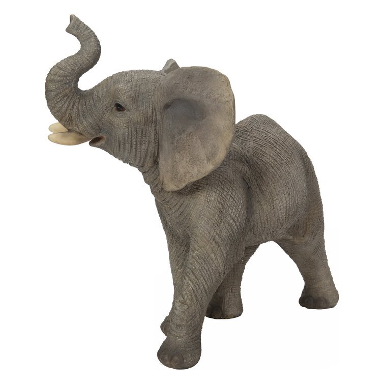 Trunk Up Elephant Statue