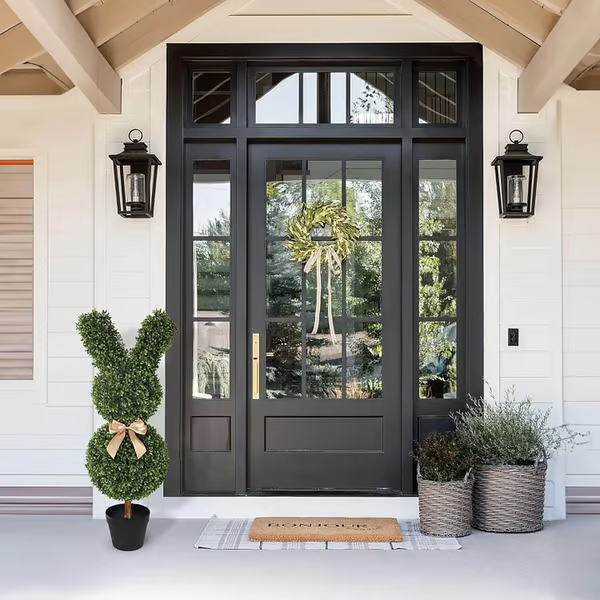 35" Artisan-Crafted Bunny Topiary