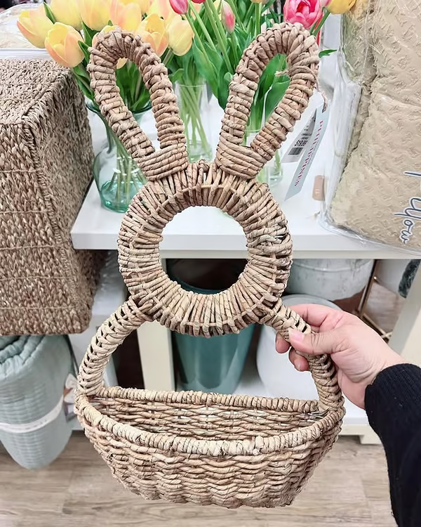 🔥Easter Sale 49% OFF - Bunny Basket Hanging Wall Pocket Spring Decor
