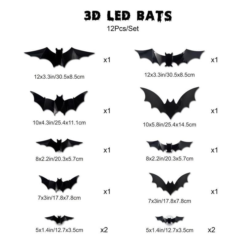 D Bat Design LED Decoration
