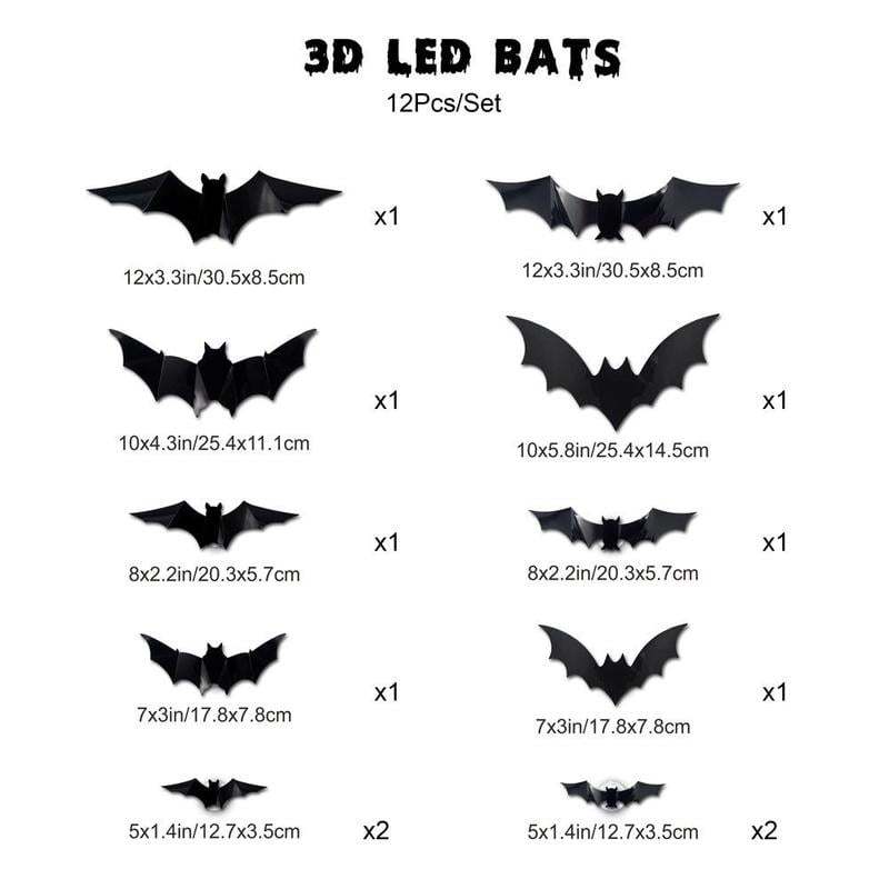 D Bat Design LED Decoration