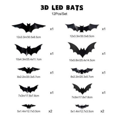 D Bat Design LED Decoration