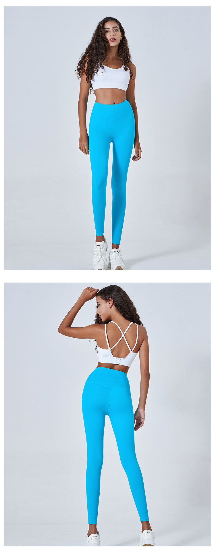 NUCBN high waist nude no embarrassing line yoga pants women's elastic tight hip lifting sports fitness leggings