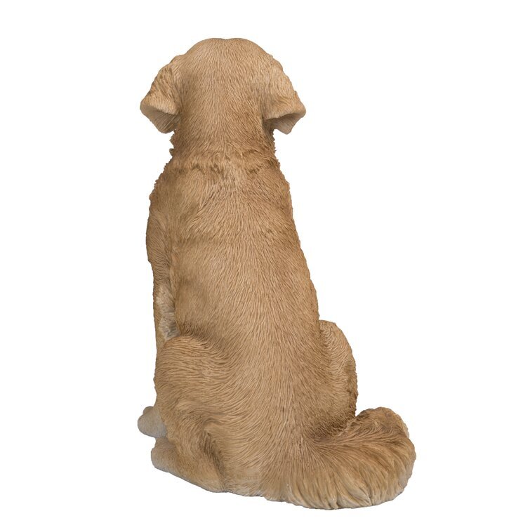 Sitting Golden Retriever Statue