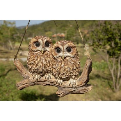 Hanging Baby Owlets on a Branch