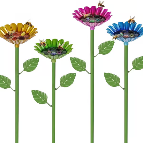 🐝🌷Bee and Butterfly Water Feeder with Flower Design🎁BUY MORE SAVE M