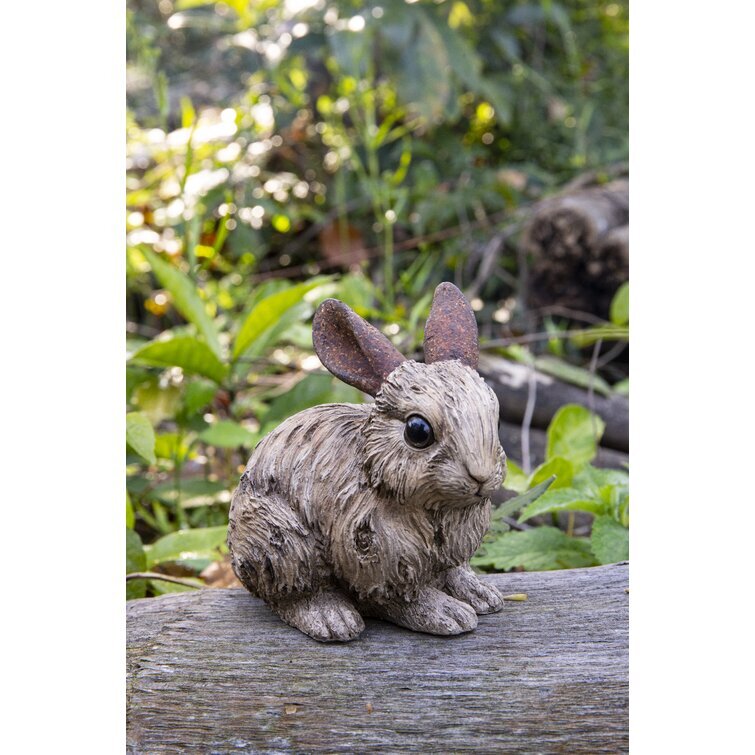 Driftwood Rabbit Statue