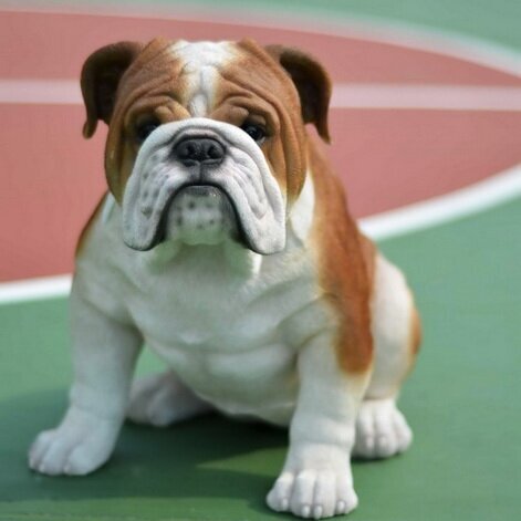 Dog Bulldog Statue