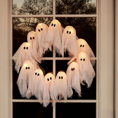 💥Lit Ghosts Wreath