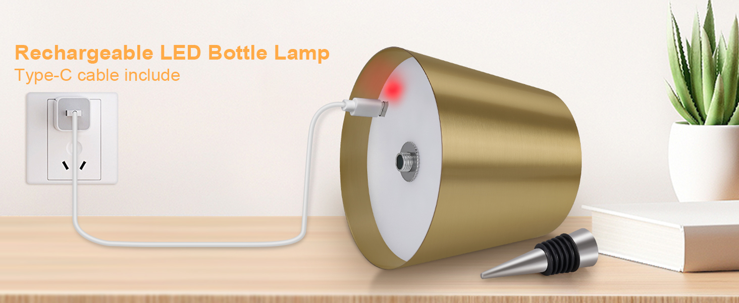 wireless lamp for bottles