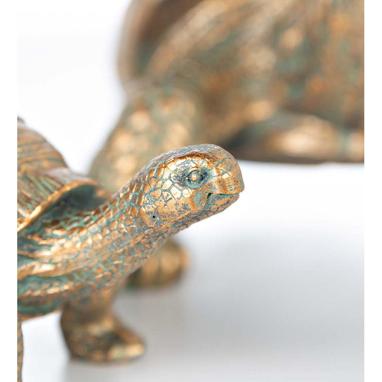 Tortoise Family Resin Garden Accents Statue