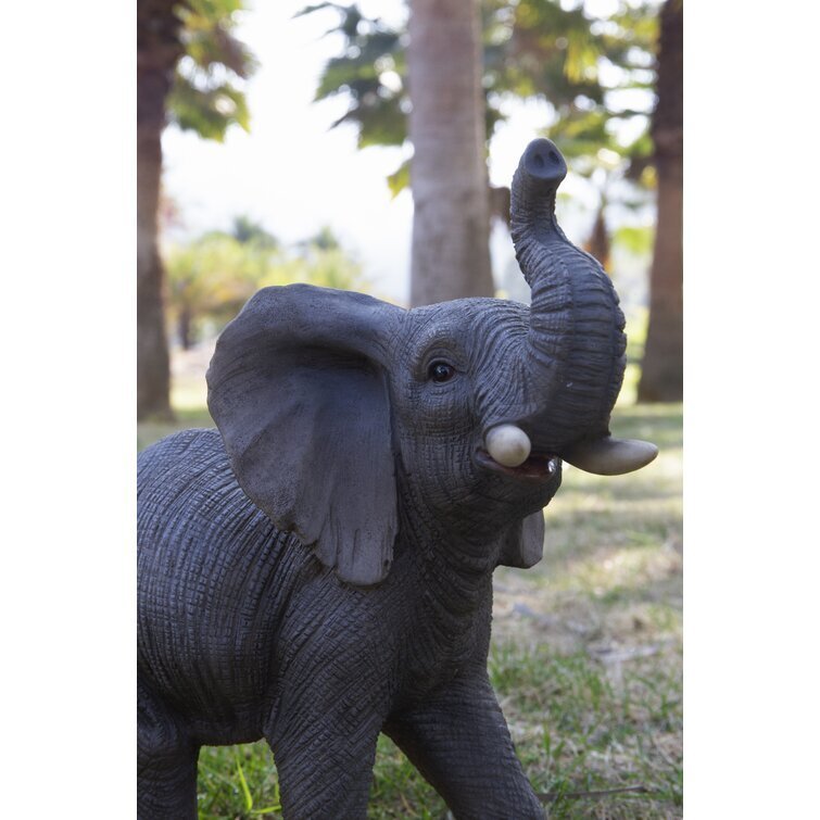 Trunk Up Elephant Statue
