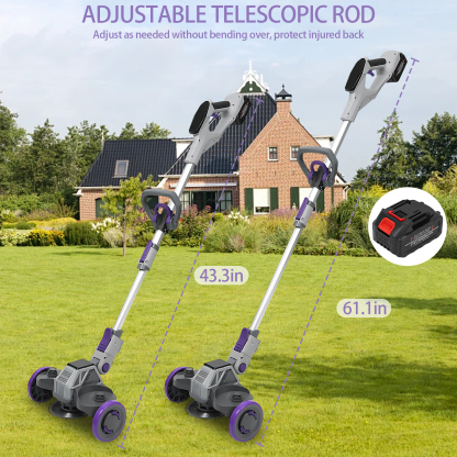 NEWEST Wheeled Grass Trimmer-EcoGlide Wheeled Multi-Task Trimmer Pro