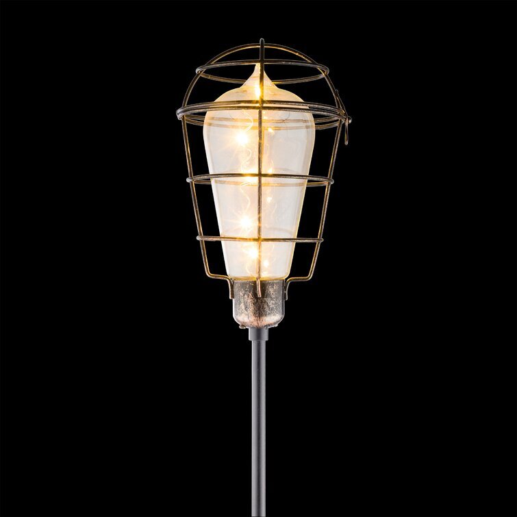 Black Solar Powered Integrated LED Metal Pathway Light Pack