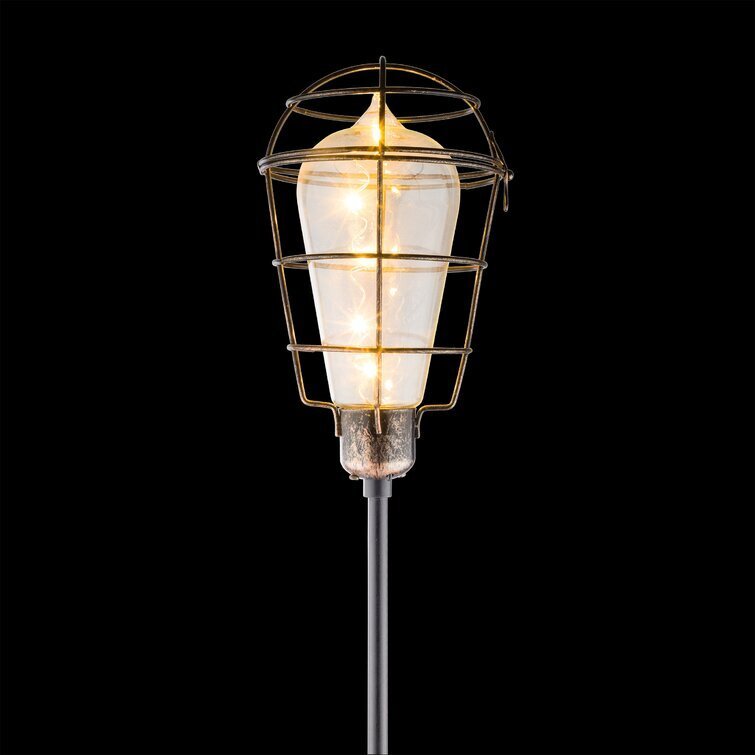 Black Solar Powered Integrated LED Metal Pathway Light Pack