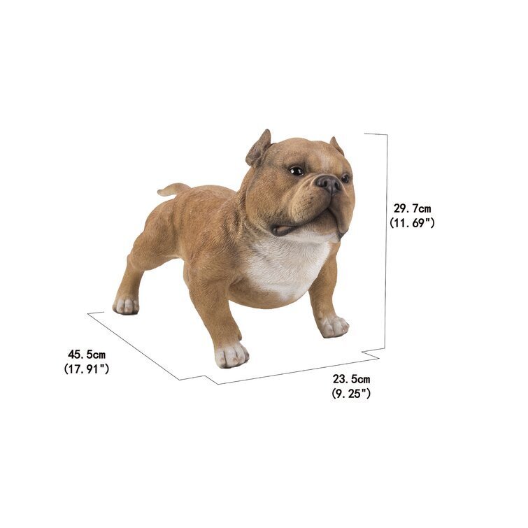 Walking Bully Dog Statue