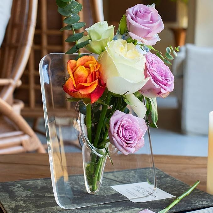 ❤️Valentine's Day 49% OFF - 💐Clear Acrylic Photo Frame Flower Vase