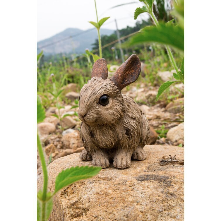 Driftwood Rabbit Statue