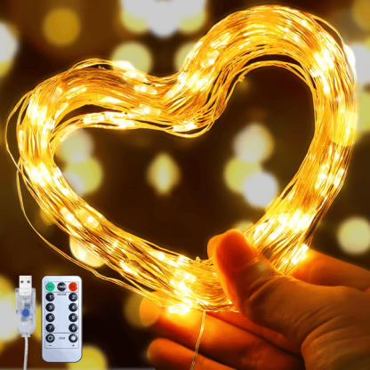 🎄- 🔥8 Modes 100-600 Christmas LED Firefly Twinkle String Lights