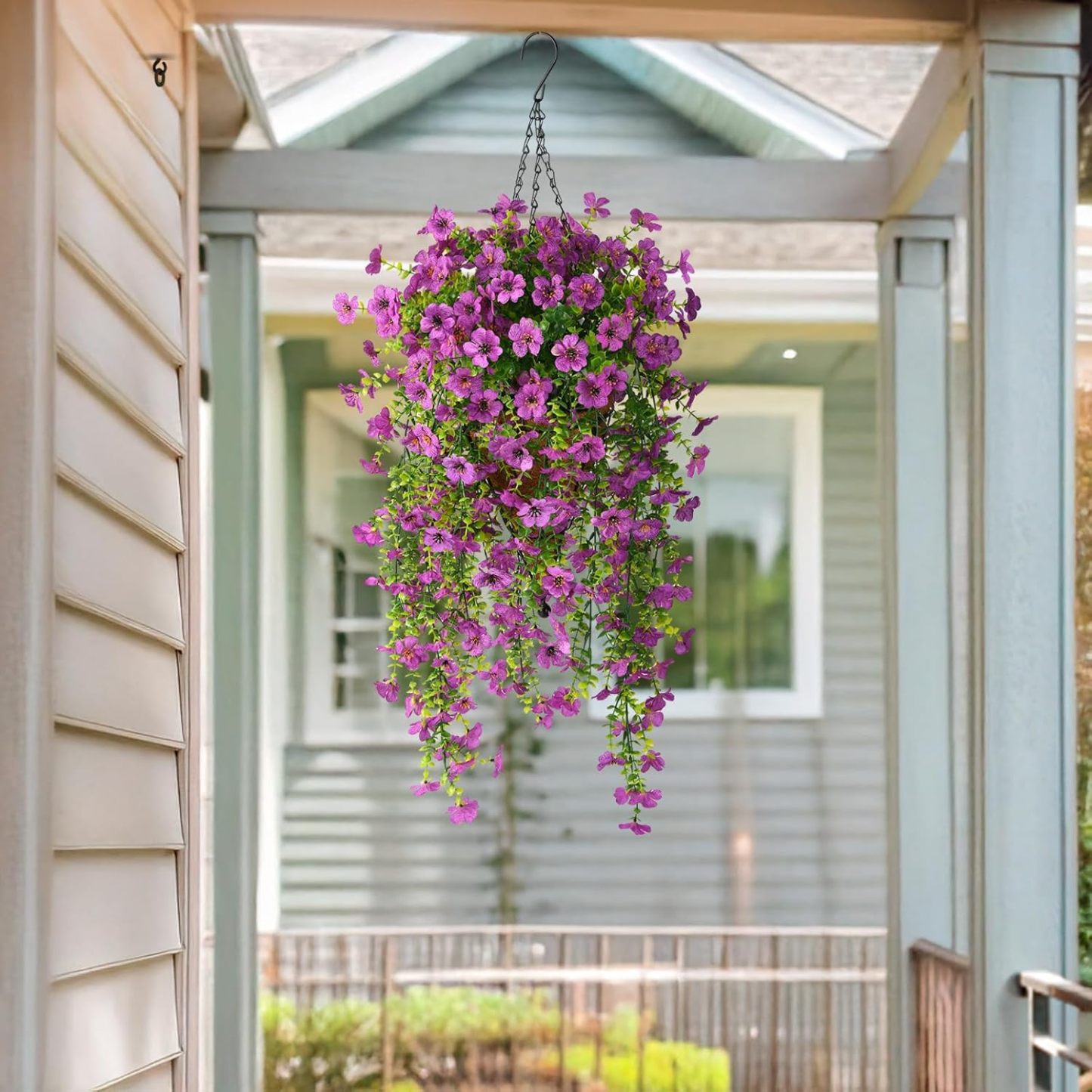 🎁Last Day Promotion 49% OFF——Artificial Fake Flowers Hanging Basket for Outdoor Spring Decor