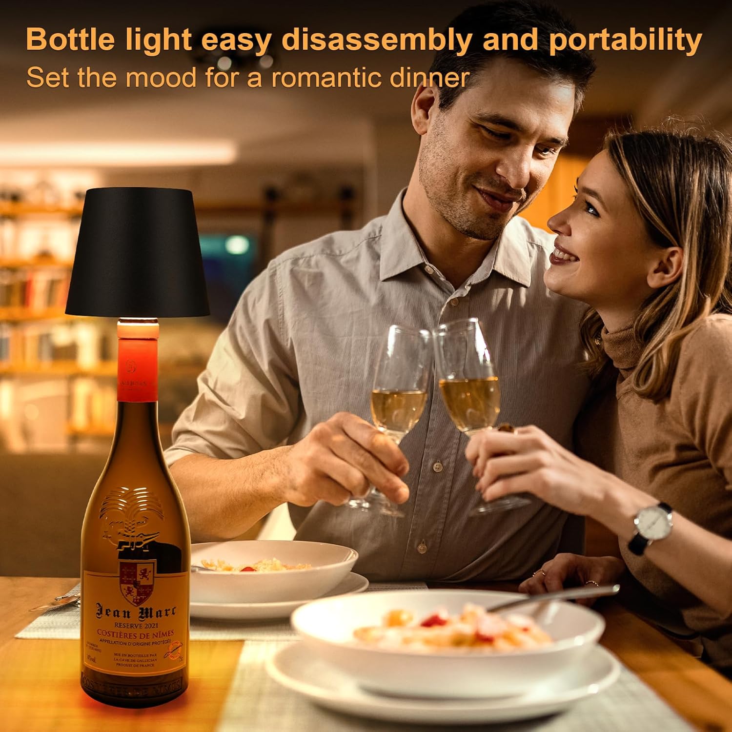 🎁Last Day Promotion 49% OFF——Wireless Bottle Lamp Shade