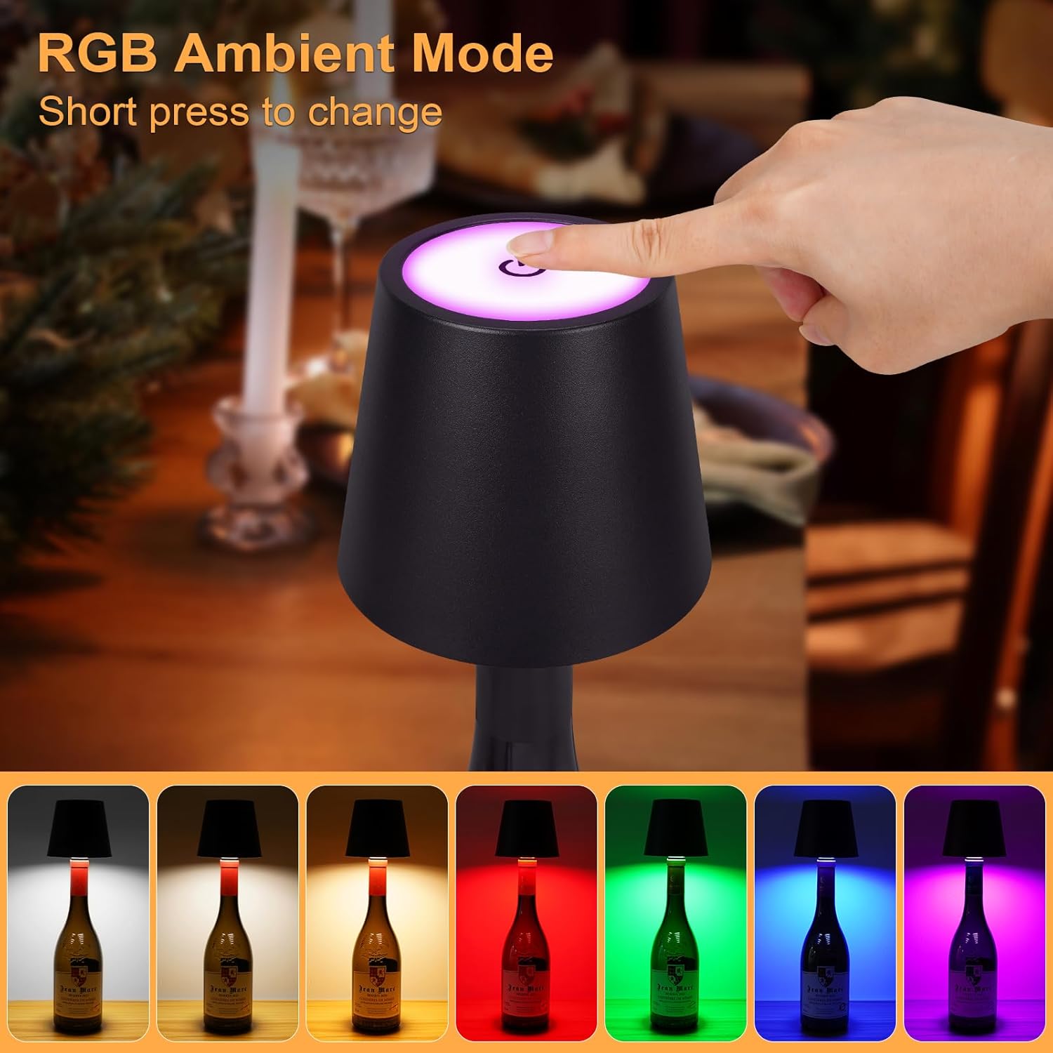 🎁Last Day Promotion 49% OFF——Wireless Bottle Lamp Shade