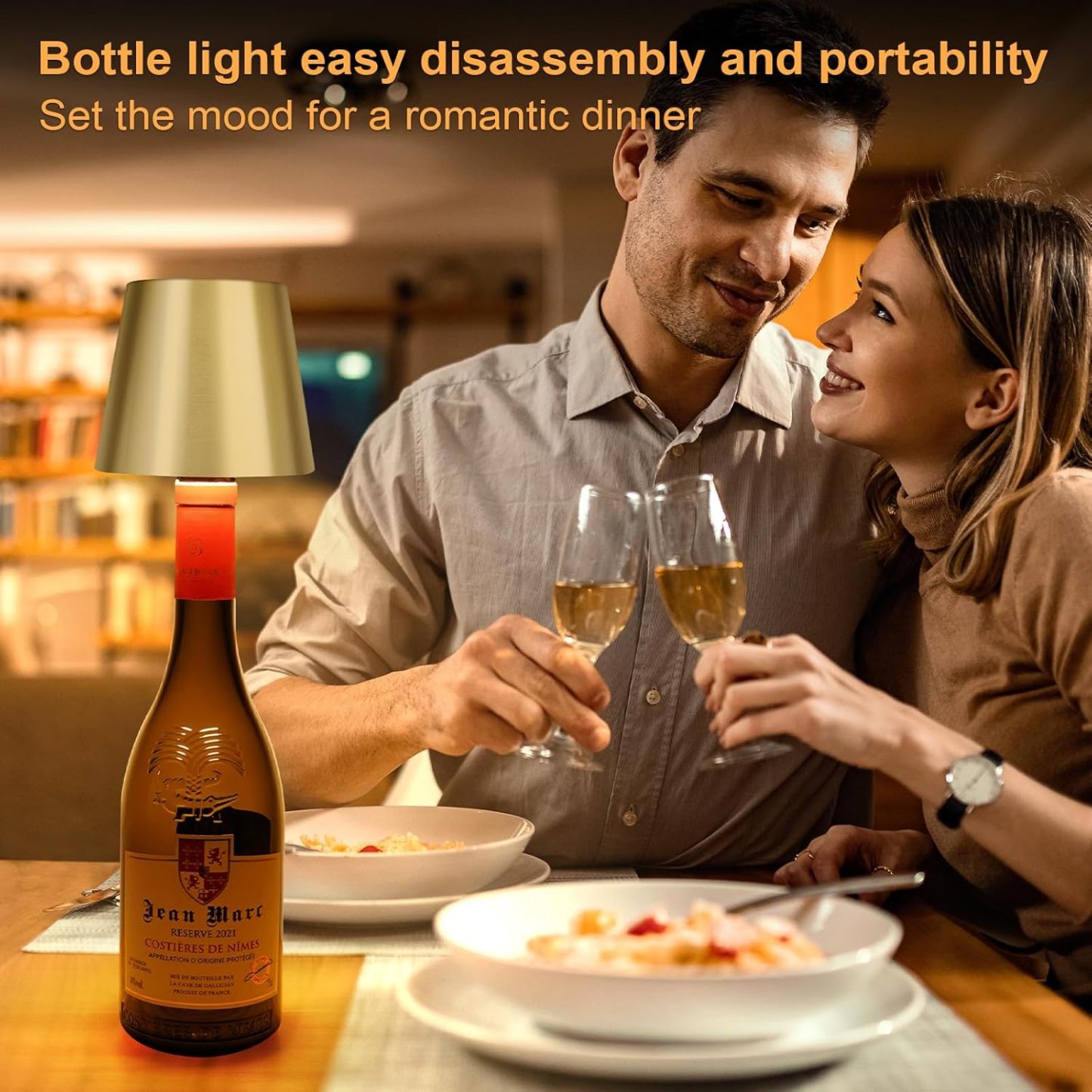 🎁Last Day Promotion 49% OFF——Wireless Bottle Lamp Shade