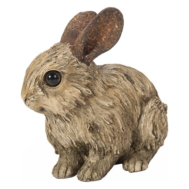 Driftwood Rabbit Statue