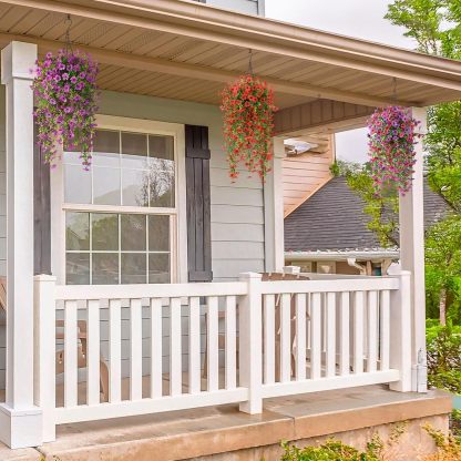 🎁Last Day Promotion 49% OFF——Artificial Fake Flowers Hanging Basket for Outdoor Spring Decor