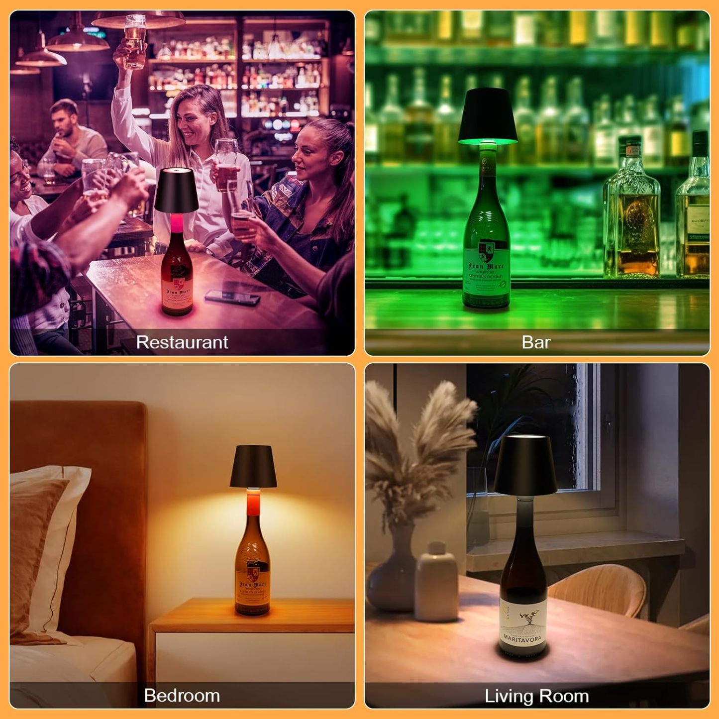 🎁Last Day Promotion 49% OFF——Wireless Bottle Lamp Shade