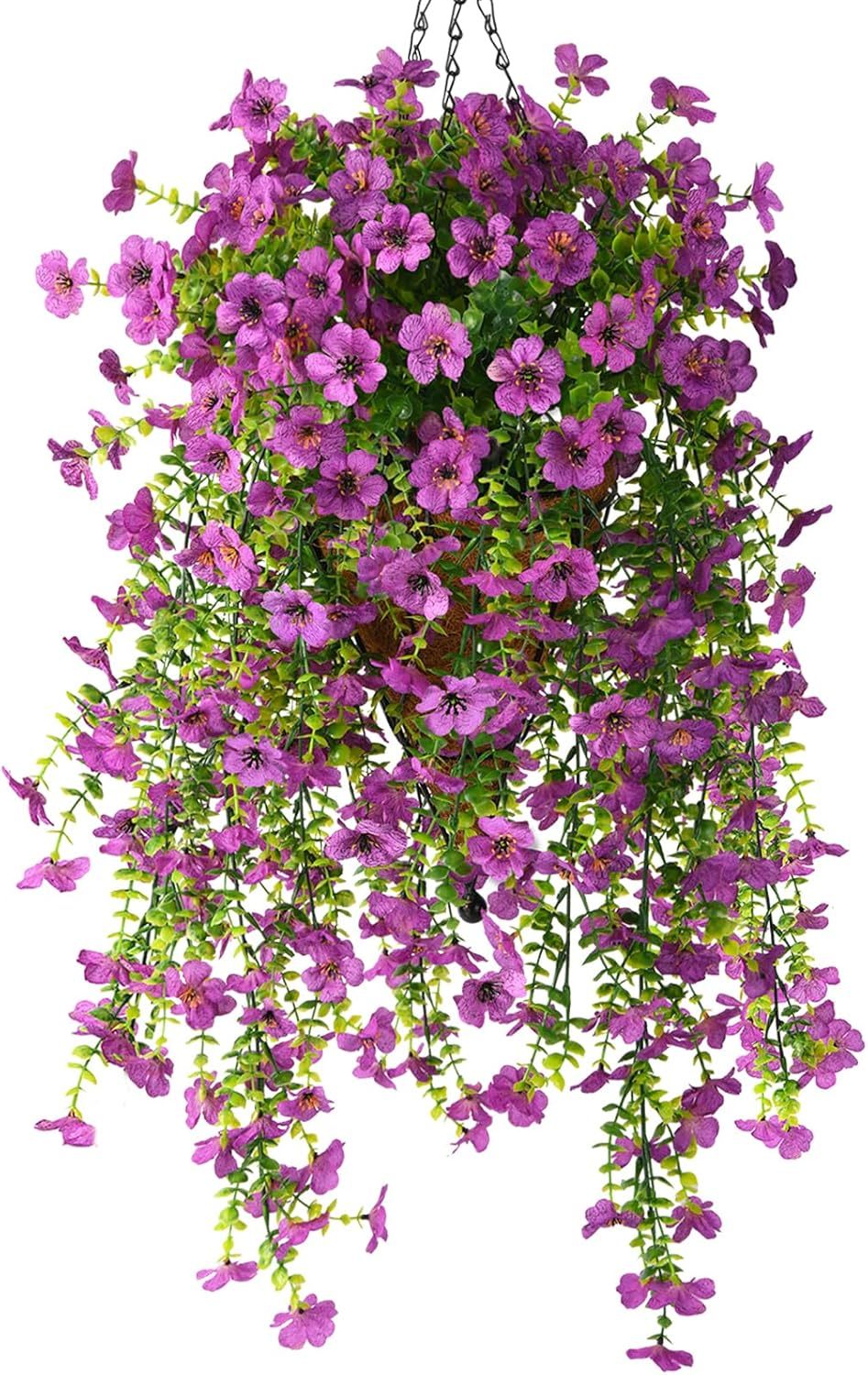 🎁Last Day Promotion 49% OFF——Artificial Fake Flowers Hanging Basket for Outdoor Spring Decor