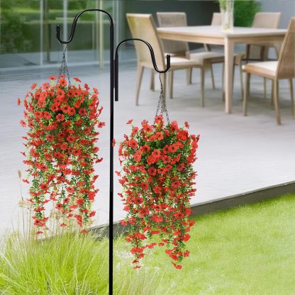 🎁Last Day Promotion 49% OFF——Artificial Fake Flowers Hanging Basket for Outdoor Spring Decor