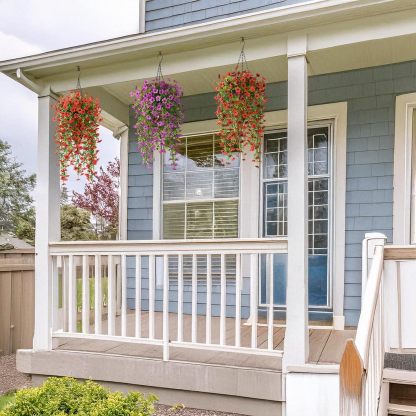 🎁Last Day Promotion 49% OFF——Artificial Fake Flowers Hanging Basket for Outdoor Spring Decor