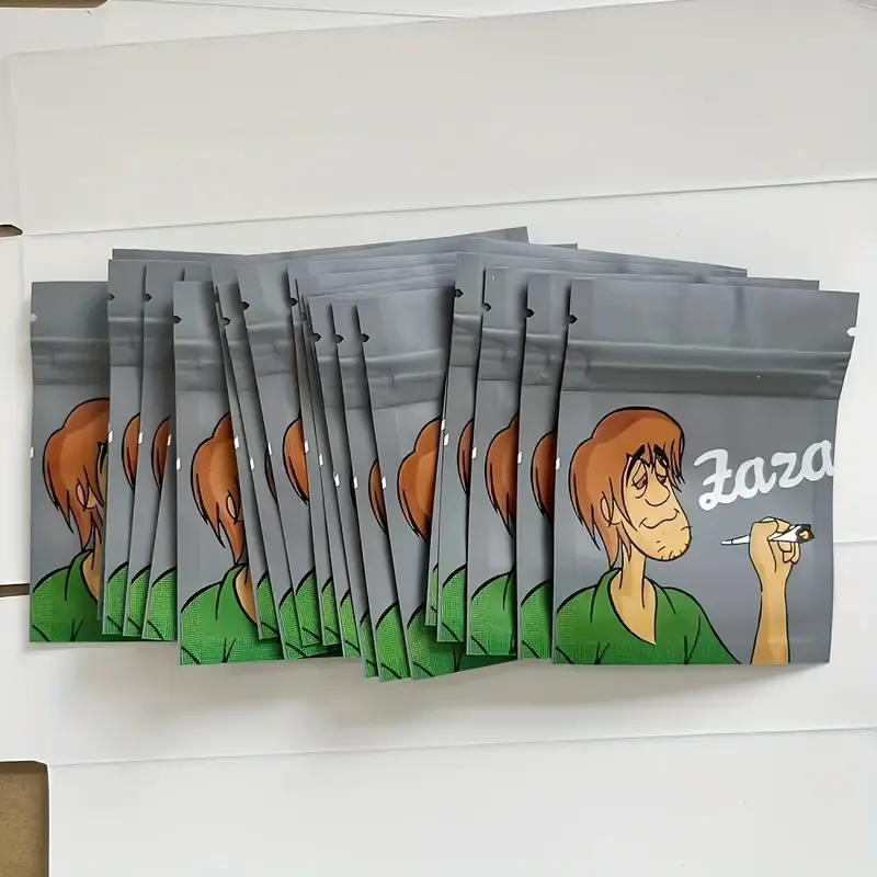 Cartoon Cool Design Ziplock Bags - 100 Pack Reusable Plastic Ziplock Bags for Party Favors and Storage - Durable Bags for Gift Giving and Home Use, Holiday Theme