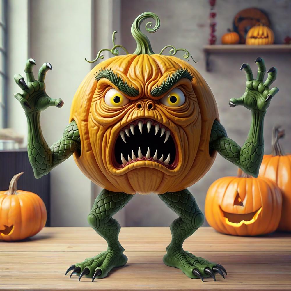 🎃Mutant Pumpkin Monster Figurine
