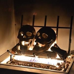 Terrifying Human Skull Fire Pit💀