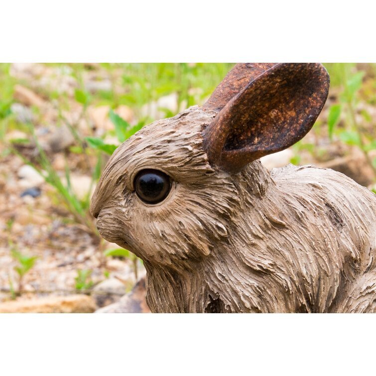 Driftwood Rabbit Statue